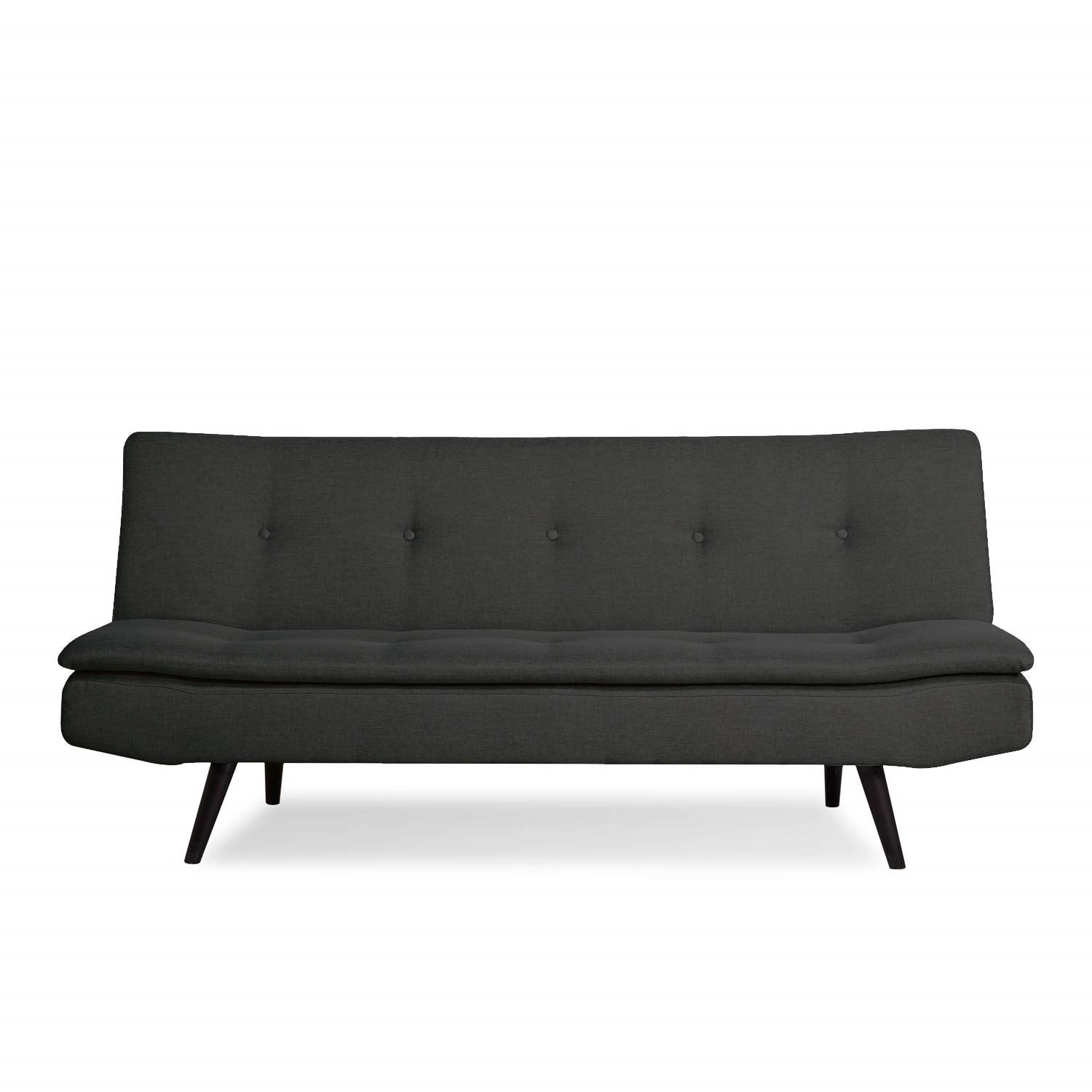 GRADE A1 Barker Click Clack 2 Seater Fabric Sofa Bed in Dark Grey