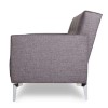 Colby 2 Seater Modern Fabric Sofa in Dark Grey