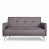 Colby 2 Seater Modern Fabric Sofa in Dark Grey