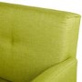 Colby Modern 2 Seater Sofa - Lime Green Fabric