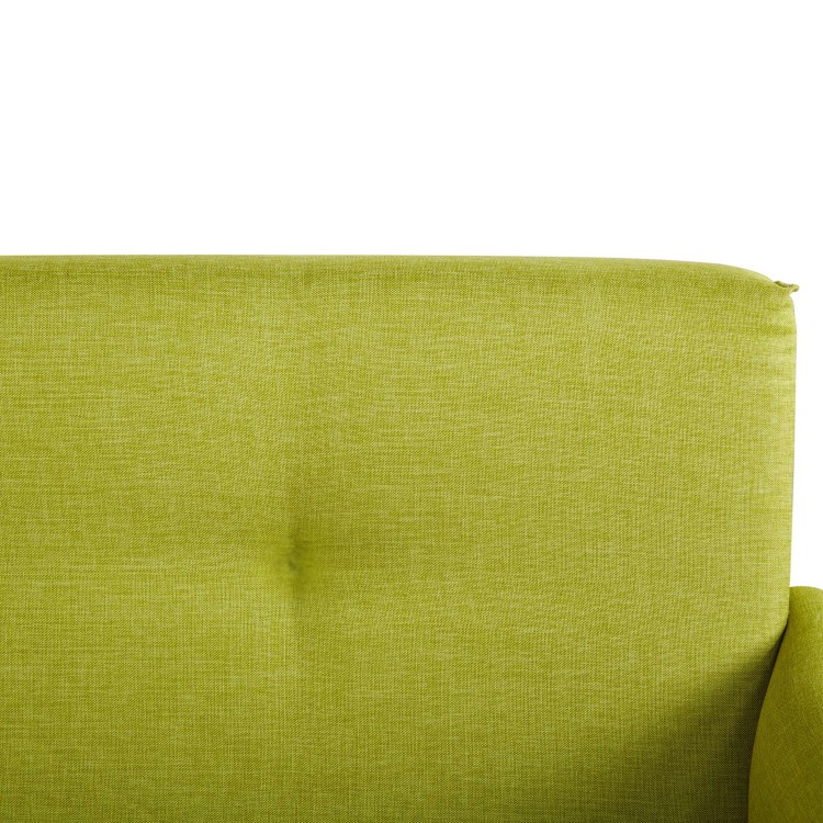 Colby Modern 2 Seater Sofa - Lime Green Fabric