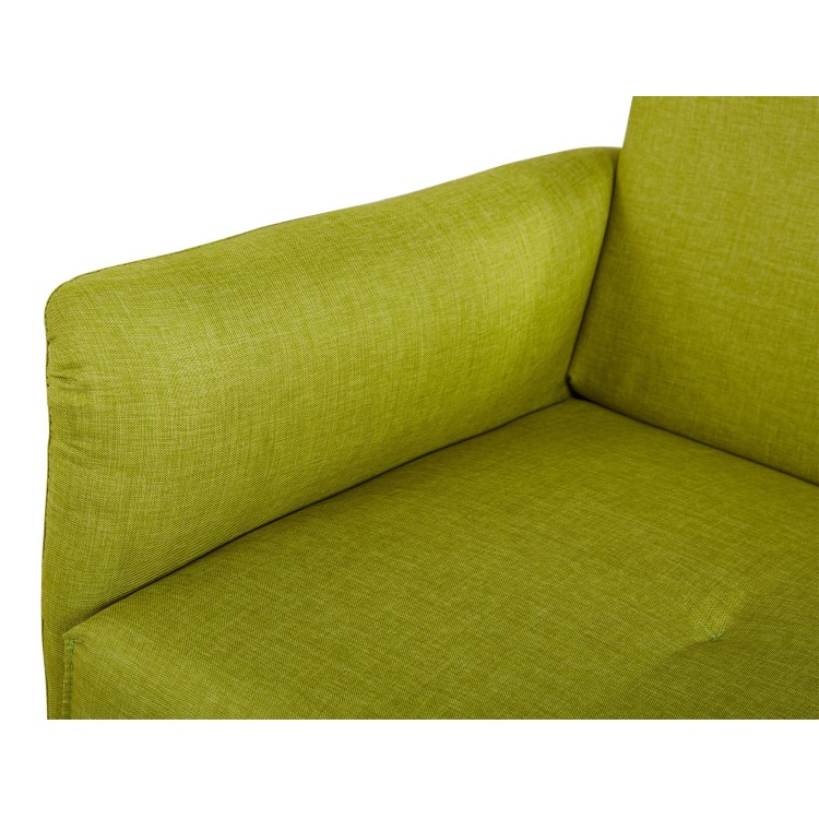 Colby Modern 2 Seater Sofa - Lime Green Fabric