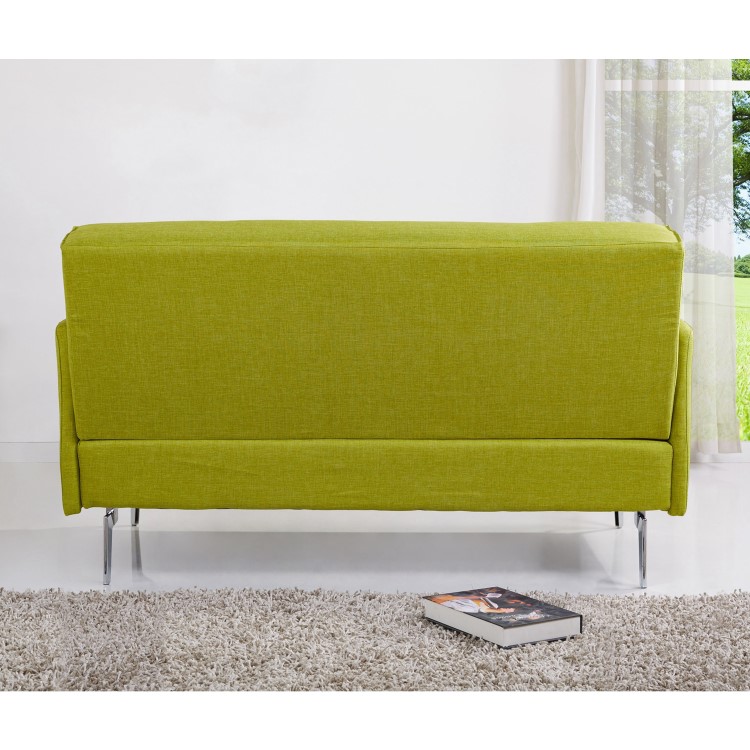 Colby Modern 2 Seater Sofa - Lime Green Fabric