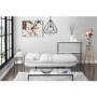 Barker White Faux Leather Sleeper Sofa Bed - Click Clack Style