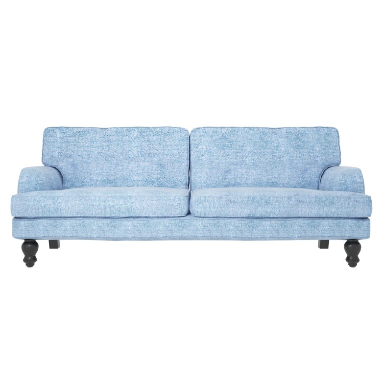 Light Blue Double Sofa Bed- 3 Seater - Amelia