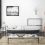Barker Grey Faux Leather 3 Seater Sofa Bed - Sleeps 2