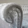 Orleans Silver Crushed Velvet Sofa - 2 Seater Chesterfield