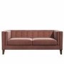 Velvet Button Sofa in Blush Pink - Bailey