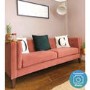 Velvet Button Sofa in Blush Pink - Bailey