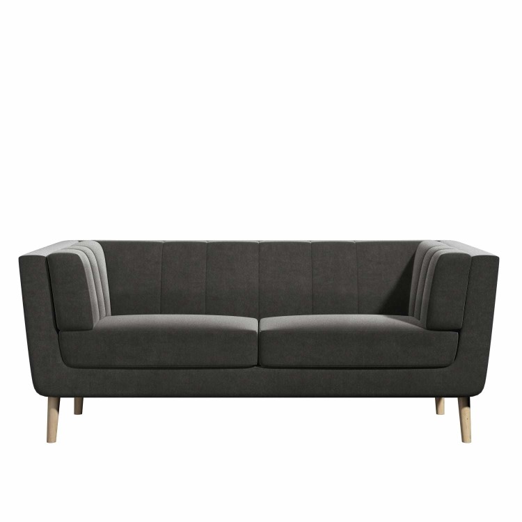 Hepburn Grey Velvet 2 Seater Sofa