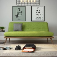 Nova Lime Green Multifunctional Sofa Bed with Click-Clack Mechanism