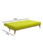 Nova Lime Green Multifunctional Sofa Bed with Click-Clack Mechanism