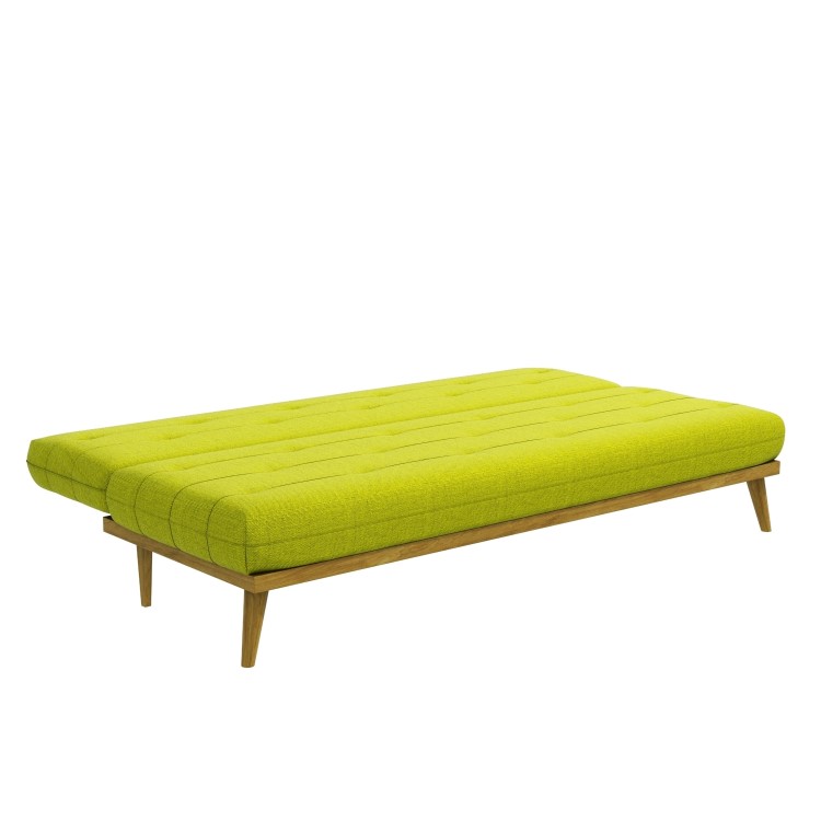 Nova Lime Green Multifunctional Sofa Bed with Click-Clack Mechanism