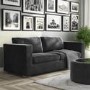 Clara 3 Seater Sofa in Dark Grey Velvet