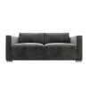 Clara 3 Seater Sofa in Dark Grey Velvet