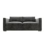 Clara 3 Seater Sofa in Dark Grey Velvet