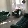 Green Velvet 3 Seater Sofa - Elba