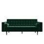 Green Velvet 3 Seater Sofa - Elba