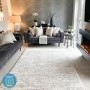 Grey Velvet 3 Seater Mid Century Quilted Sofa - Elba