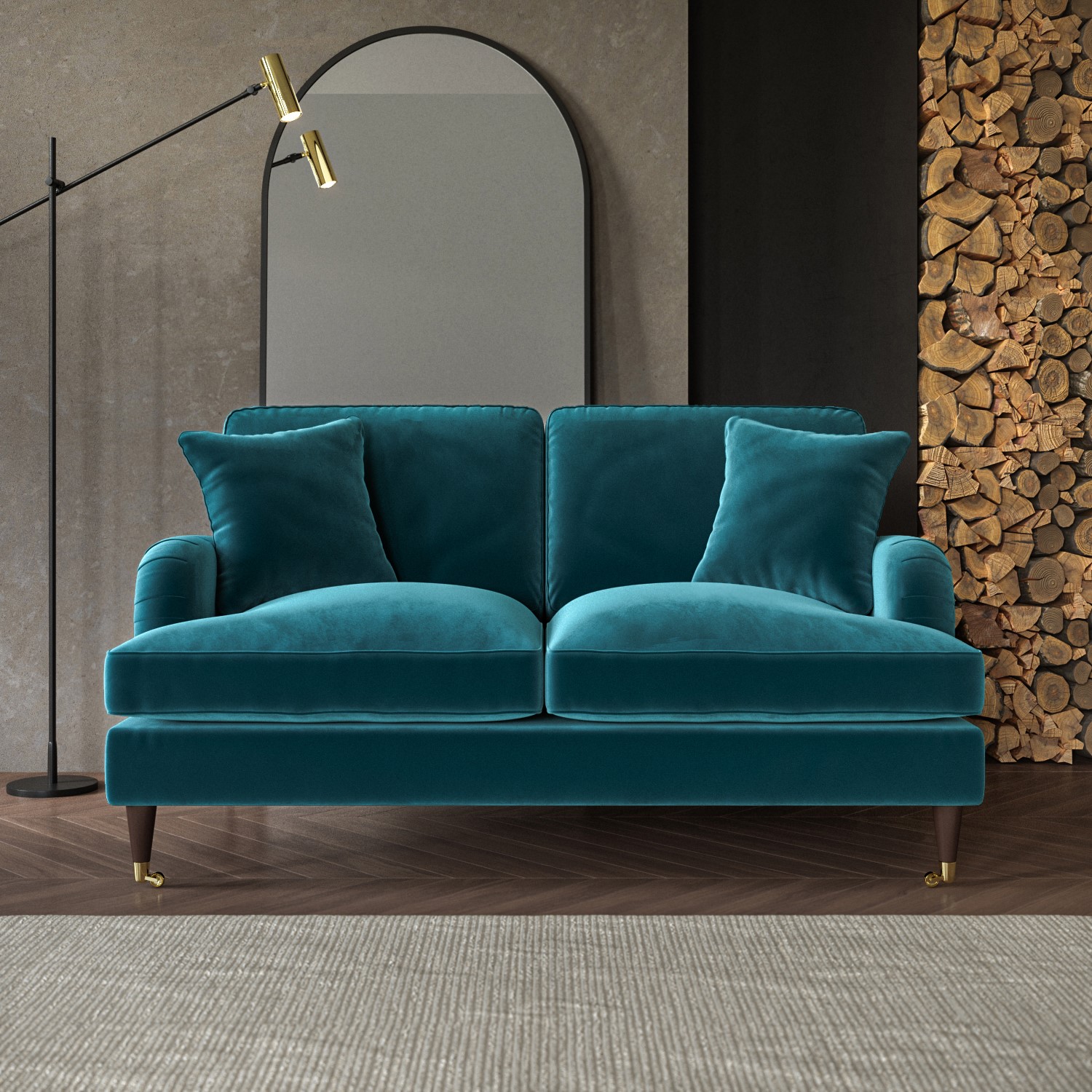 Turquoise 2 seater sofa online