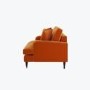 Orange Velvet 2 Seater Sofa - Payton