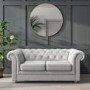 Light Grey Chesterfield Sofa - 2 Seater - Bronte