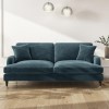 Blue Velvet 3 Seater Sofa - Payton