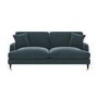 Blue Velvet 3 Seater Sofa - Payton