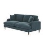 Blue Velvet 3 Seater Sofa - Payton