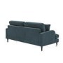 Blue Velvet 3 Seater Sofa - Payton
