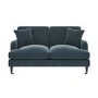 Blue Velvet 2 Seater Sofa - Payton