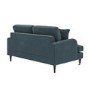 Blue Velvet 2 Seater Sofa - Payton