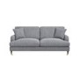 Grey 3 Seater Sofa in Woven Fabric - Payton