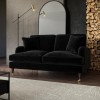 Black Velvet 2 Seater Sofa - Payton