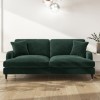 Dark Green Velvet 3 Seater Sofa - Payton