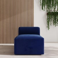 Navy Velvet Middle Section Piece - Henderix