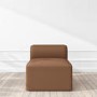 Hendrix Tan Faux Leather Middle Section