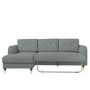 Grey Fabric L Shaped Sofa Bed - Left Hand Facing - Sutton