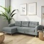 Grey Fabric L Shaped Sofa Bed - Left Hand Facing - Sutton