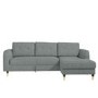 Grey Fabric L Shaped Sofa Bed - Right Hand Facing - Sutton