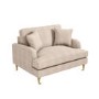 Beige Fabric Cuddle Chair - Payton