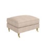 Large Beige Woven Footstool - Payton