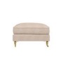 Large Beige Woven Footstool - Payton