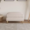 Beige Woven Footstool - Payton 