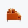 Orange Velvet 3 Seater Sofa - Payton