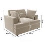 Mink Velvet Love Seat - August