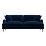 Navy Velvet 4 Seater Sofa - Payton