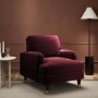 Burgundy Velvet Armchair - Payton