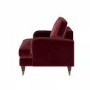 Burgundy Velvet Armchair - Payton