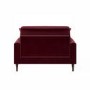 Burgundy Velvet Love Seat - Payton